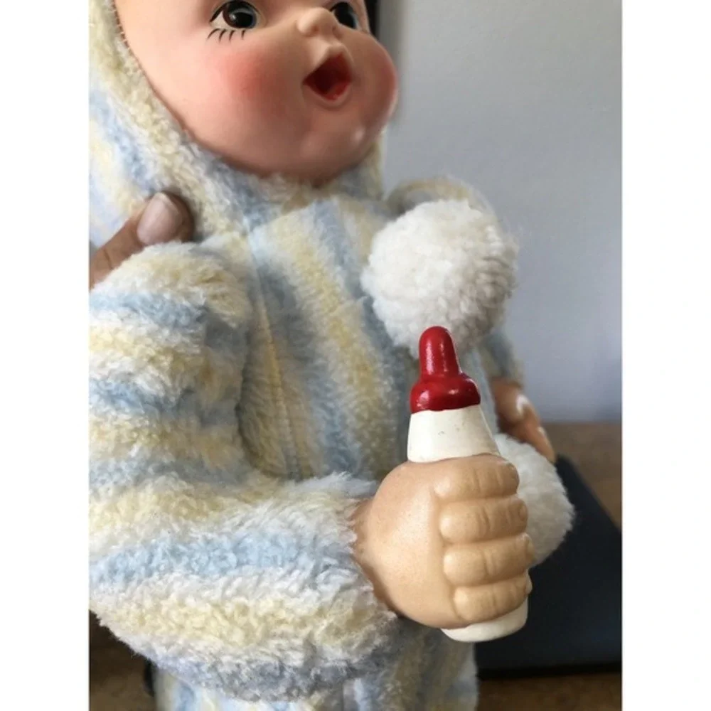 Vintage Plush Rubber‎ Face baby in PJ's